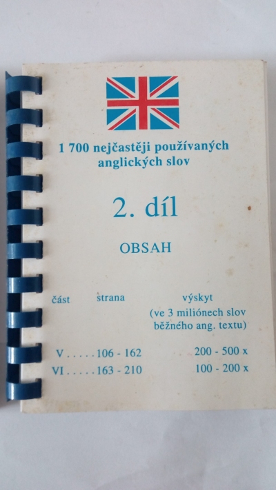 1700 nejčastěji používaných anglických slov, 2. díl