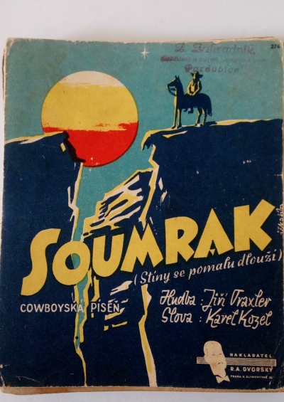 notový dvojlist Soumrak – Cowboyská píseň