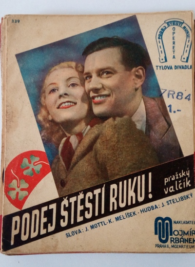 notový dvojlist Podej štěstí ruku! - pražský valčík