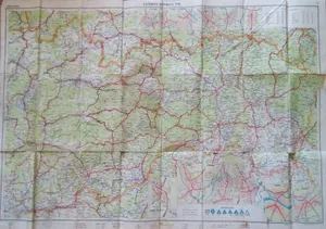 mapa Východné Slovensko