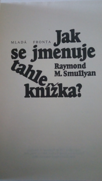 Jak se jmenuje tahle knížka?