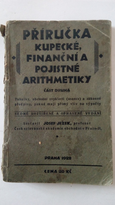 Příručka kupecké, finanční a pojistné arithmetiky