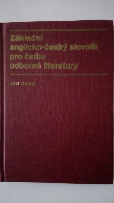 Základní anglicko-český slovník pro četbu odborné literatury