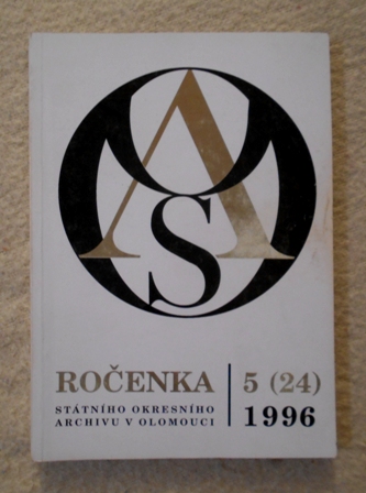 Ročenka Státního okresního archivu v Olomouci 5 (24) - 1996