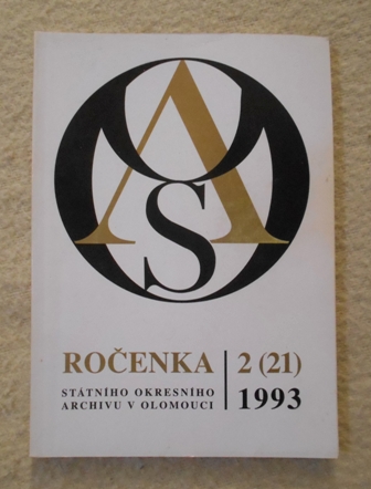 Ročenka Státního okresního archivu v Olomouci 2 (21) - 1993