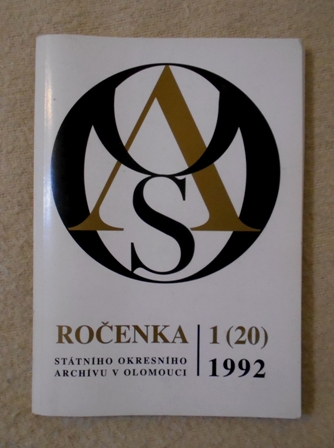 Ročenka Státního okresního archivu v Olomouci 1 (20) - 1992