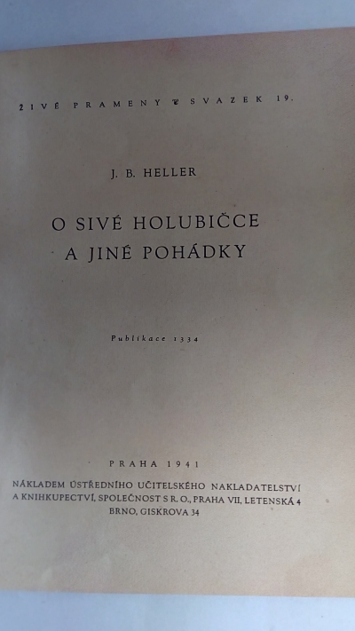 O sivé holubičce a jiné pohádky