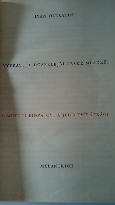 O mudrci Bidpajovi a jeho zvířátkách