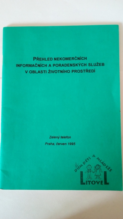 Přehled nekomerčních informačních a poradenských služeb v oblasti životního prostředí