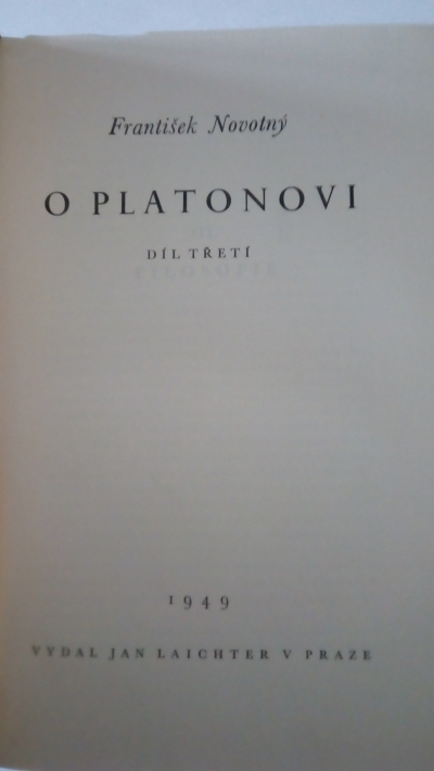 O Platonovi, díl třetí