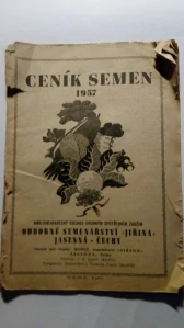 Ceník semen 1957
