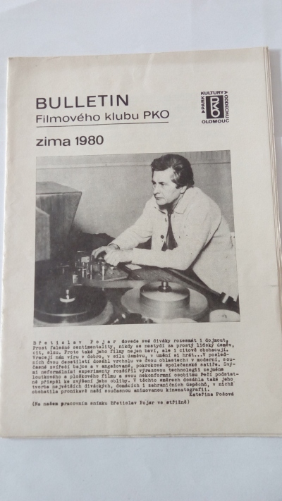 Bulletin filmového klubu PKO, zima 1980