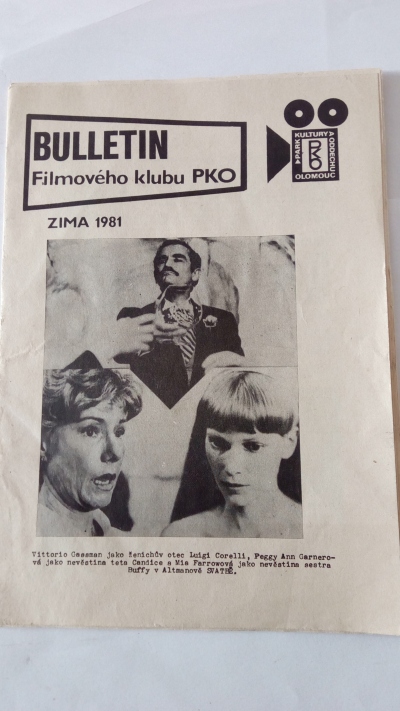 Bulletin filmového klubu PKO, zima 1981